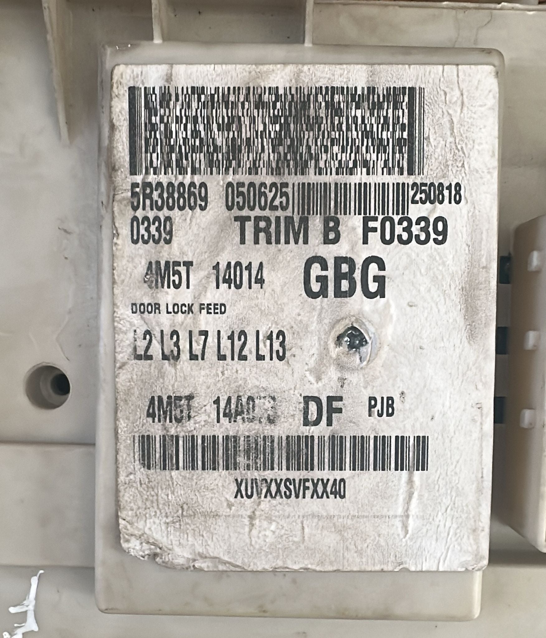 ECU Centralina Ford Focus C-MAX 2006 Diesel Fuse box set 30S519100507 RRB16231 4M5T-14A073-DF Diesel 1.8