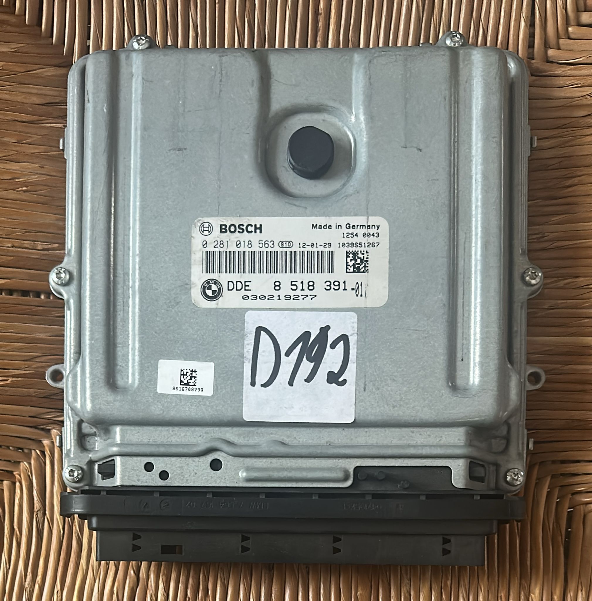 Bmw 525D DDE8518391 0281018563 EDC17CP45 F11 1037517690 EDC 17CP45-2.52.