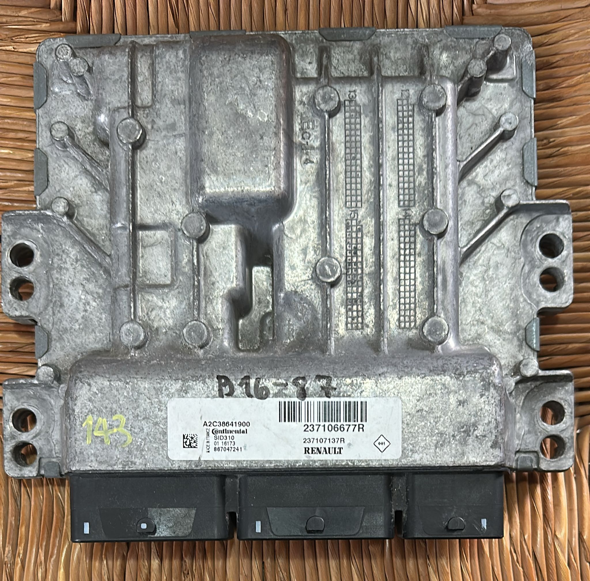 237106677R CENTRALINA MOTORE ECU RENAULT KADJAR 1.5 DCI 110 SID310 A2C38641900