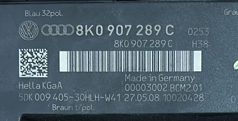 CENTRALINA COMFORT AUDI A5 3.0 V6 TDI 8K0907289C AUDI A5 Berlina Serie (8T3)