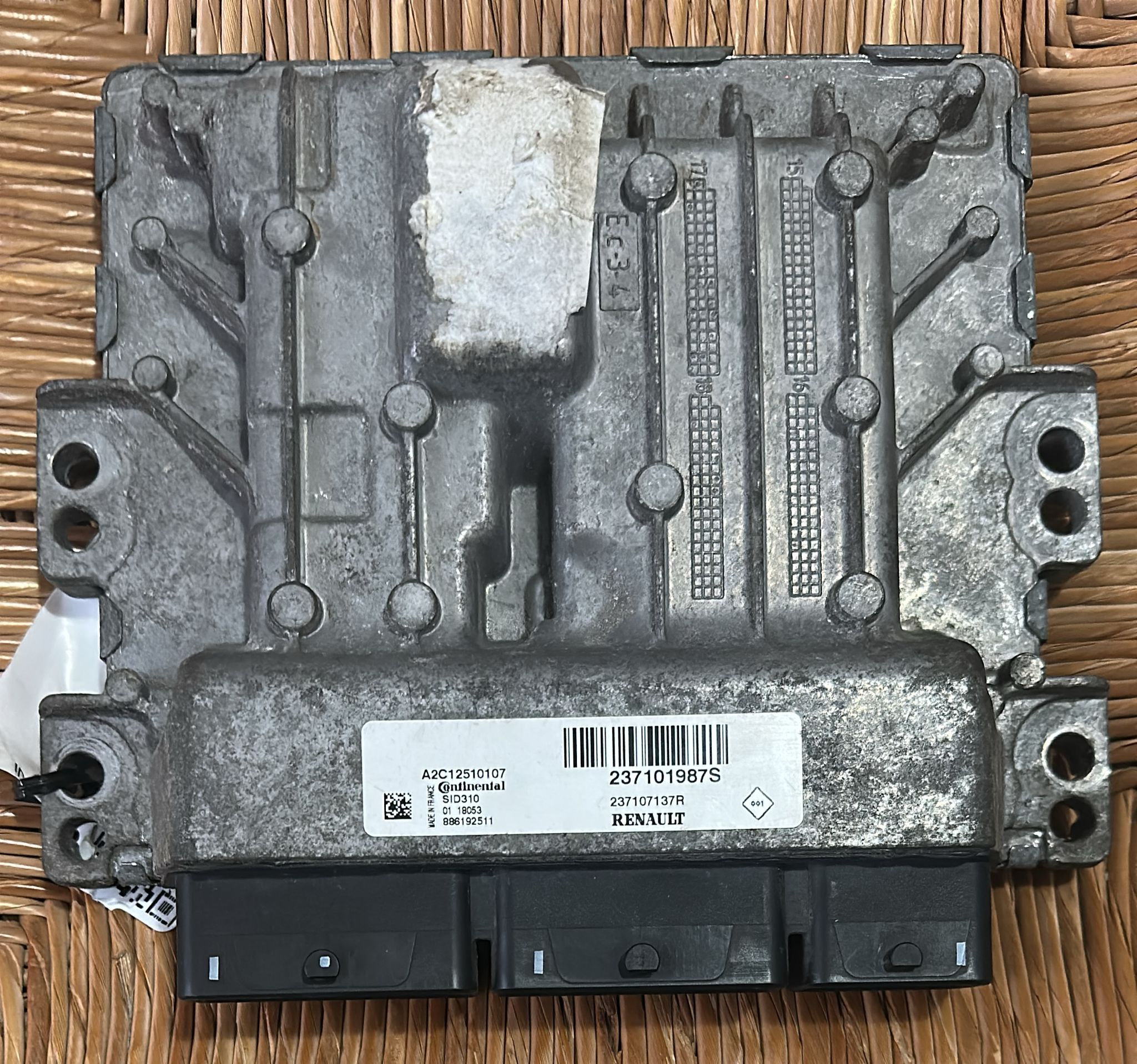 CENTRALINA MOTORE Computer Ecu Megane 237101987S A2C12510107 Sid310 A2C12510107