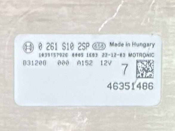 500 1.4 ABARTH 595 46351486 0261S102SP 10SW070464 SELESPEED ME17.3.0