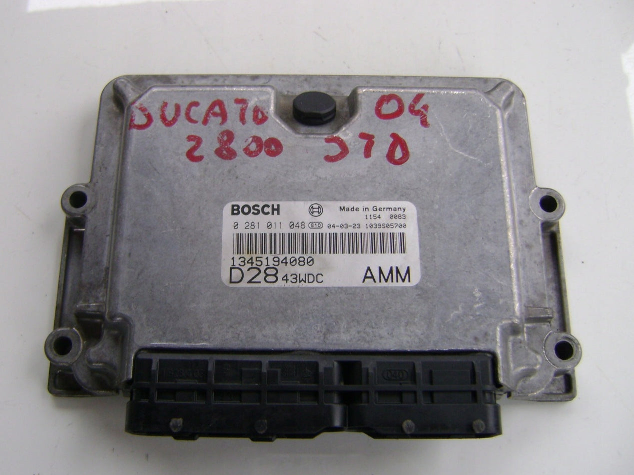 ECU centralina motore Fiat Ducato 2.8JTD 1338281080 0281011048 EDC 15C7 1037363531