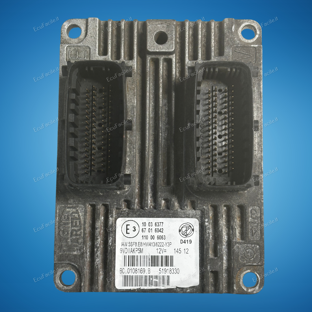Ecu centralina lancia ypsilon gpl 1.2 iaw 5sf.e8 51918330 hw413