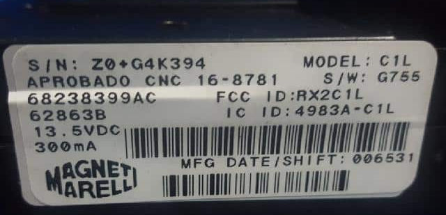 Modulo BlueMe Fiat 500 (312) BLUEME084R 68238399ac ( 2007 - 2015 )