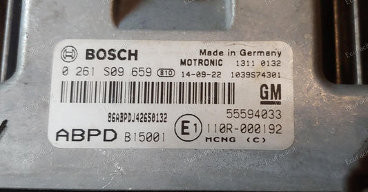 ECU OPEL ZAFIRA 1.6T 0261S09659 55594033 ABPD ME7.6.4
