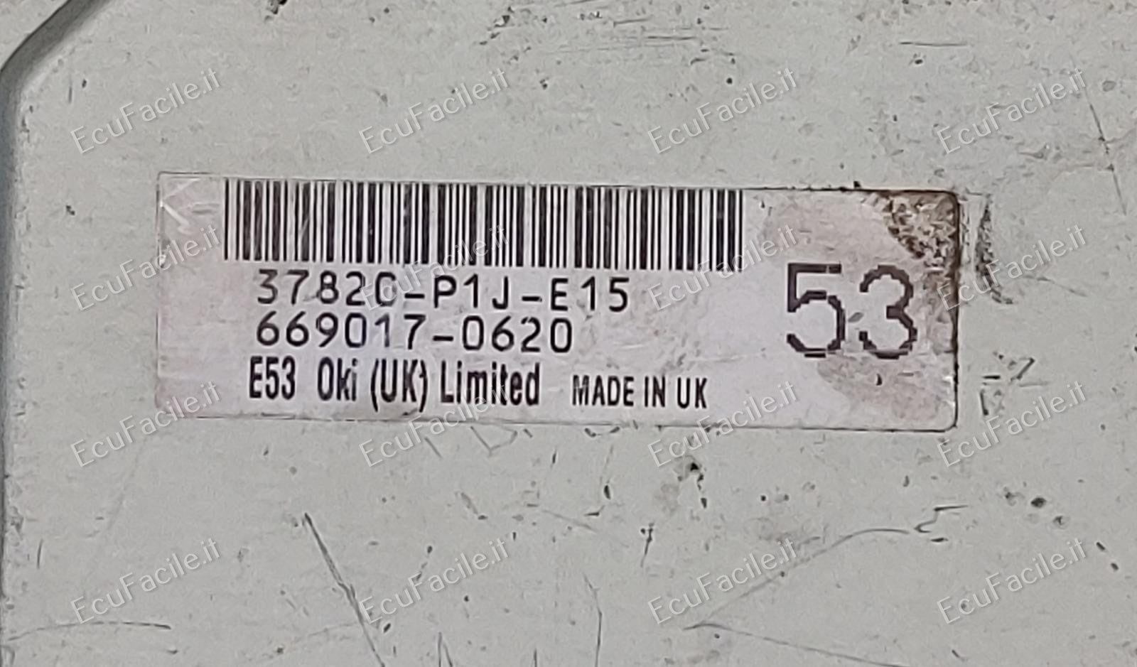 Centralina Motore Honda Civic 1.4 37820-P1J-E15 669017-0620, 37820P1JE15