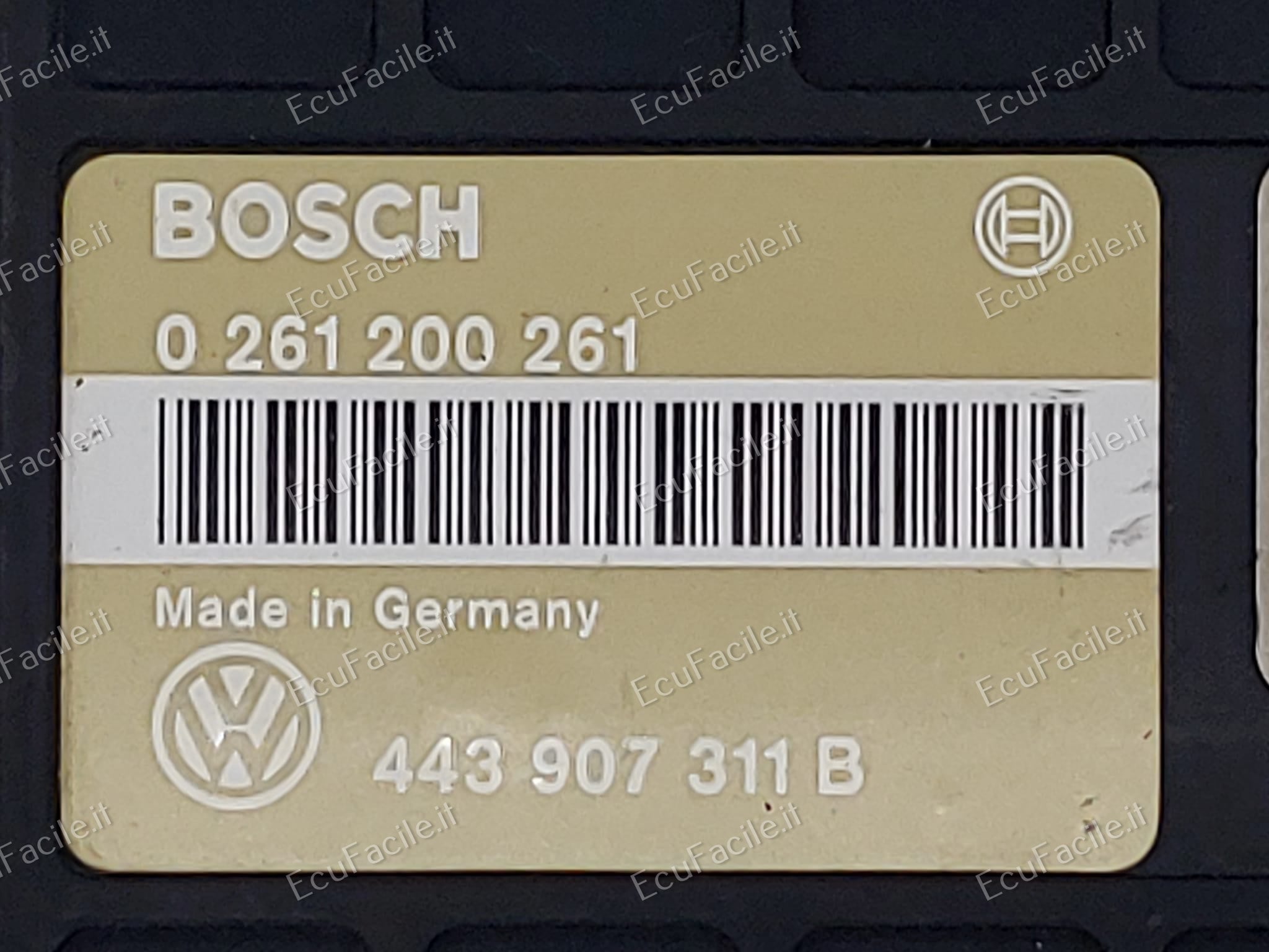 Centralina Motore ECU VW Passat / Audi 80 1.8 Benzina – Bosch 0261200261 / 443907311B
