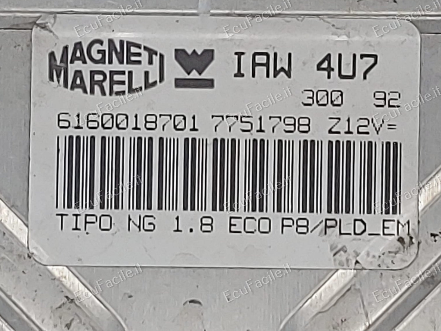 Centralina Motore ECU Fiat Tipo 1.8 – Magneti Marelli IAW 4U7 / 6160018701 / 7751798
