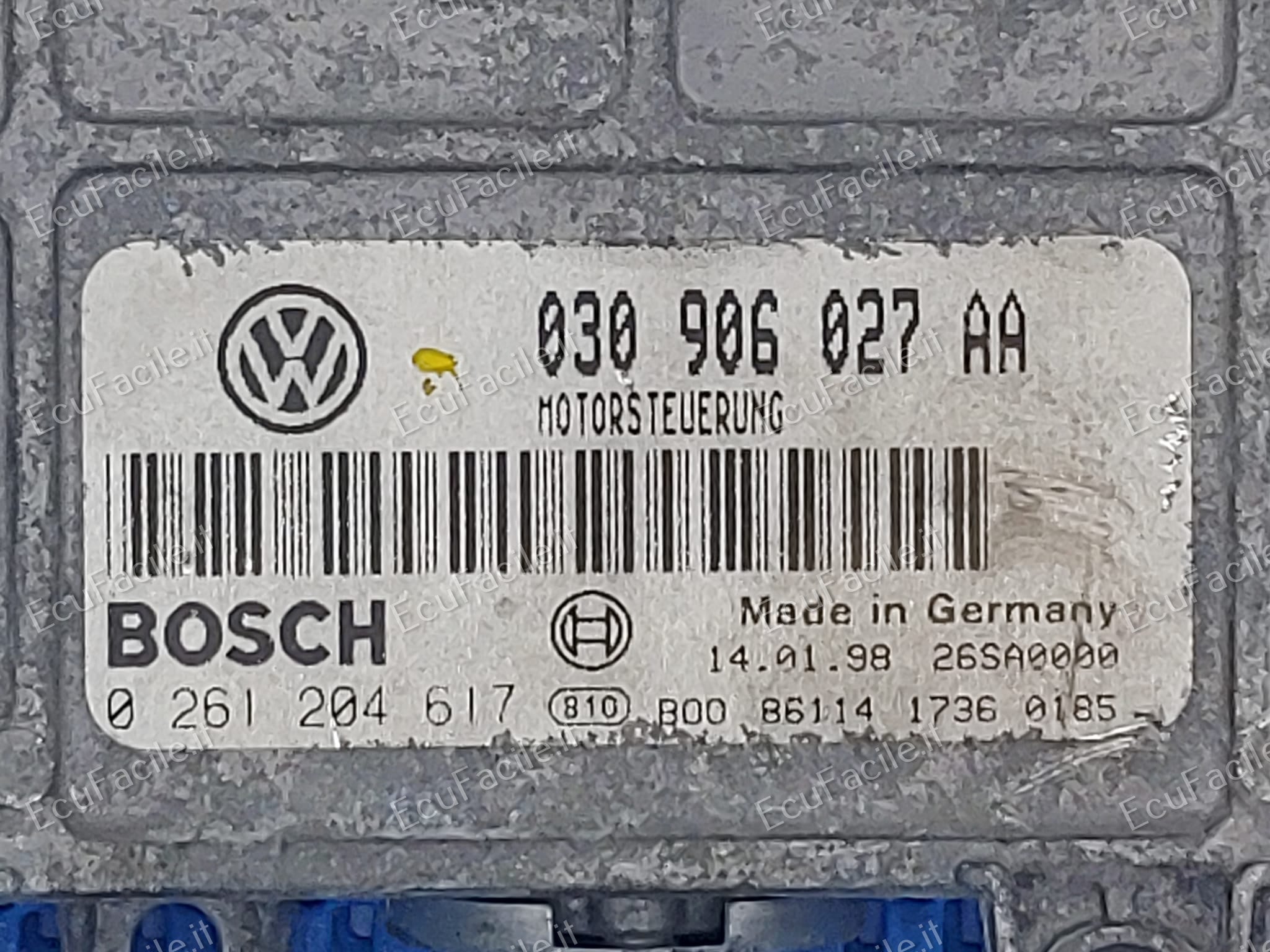 Centralina motore VW POLO (6N1) 1.4 030906027AA 0261204617