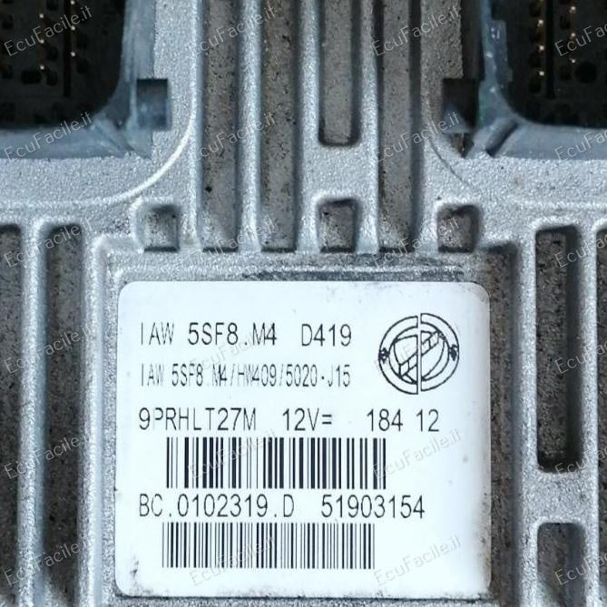 Ecu fiat panda fiat 500 IAW 5SF8.M4 HW409 51903154