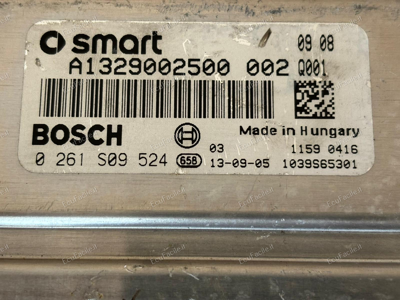 ECU SMART Fortwo 1.0 mhd Cabrio BOSCH 0261S09524 A1329002500