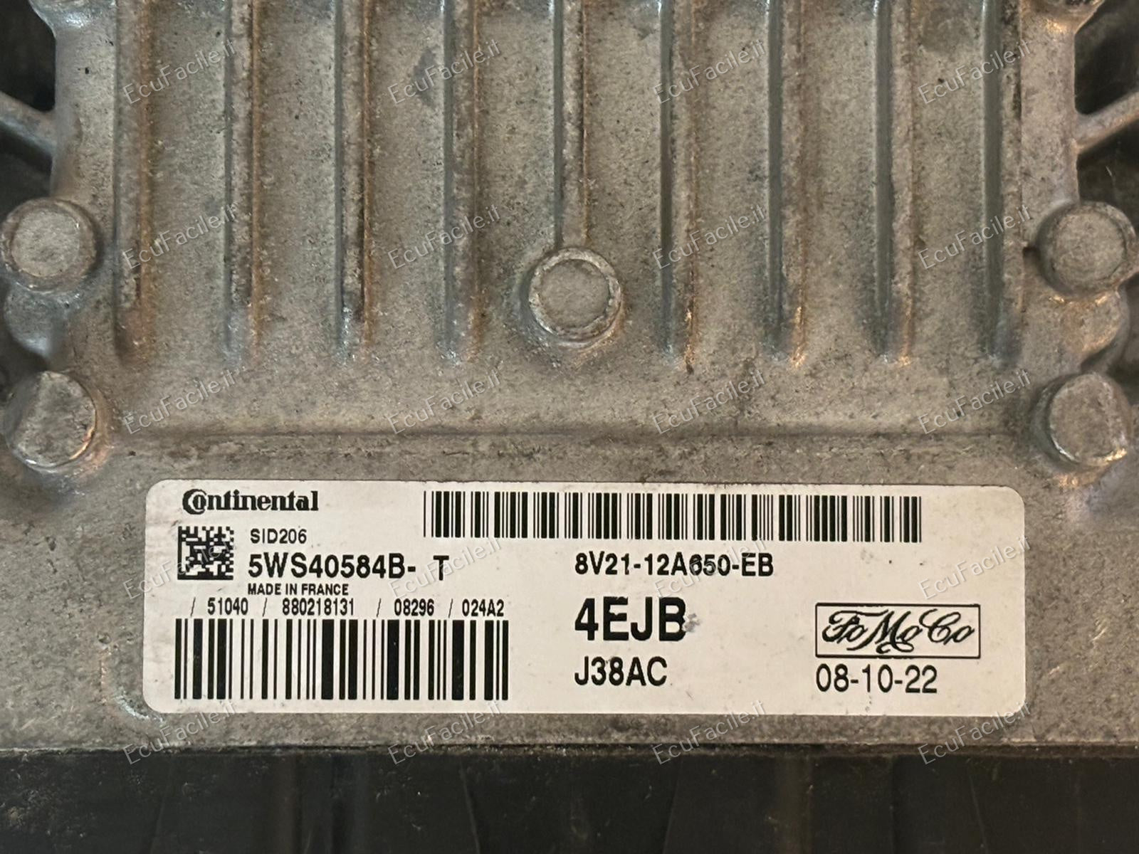 ECU Ford S-MAX C-MAX SID206 5WS40584B-T 8V21-12A650-EB 4EJB