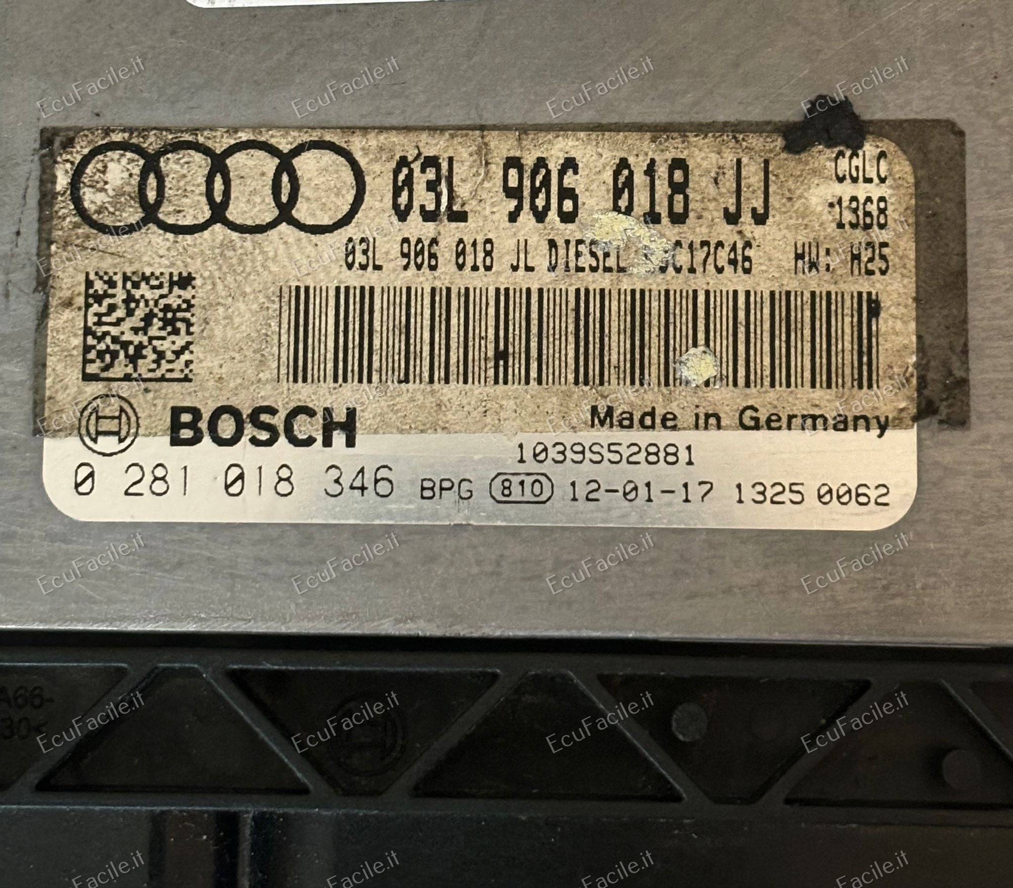 AUDI A4 A5 2.0 TDI ECU 03L906018JJ 0281018346 EDC 17C46-2.22