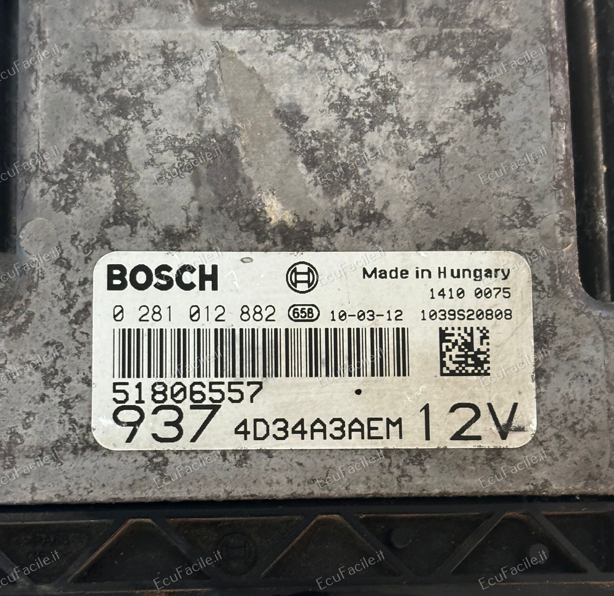 ECU BOSCH ALFA ROMEO 147 1.9 JTDM 0281012882 55206270 EDC 16C39-5.W4