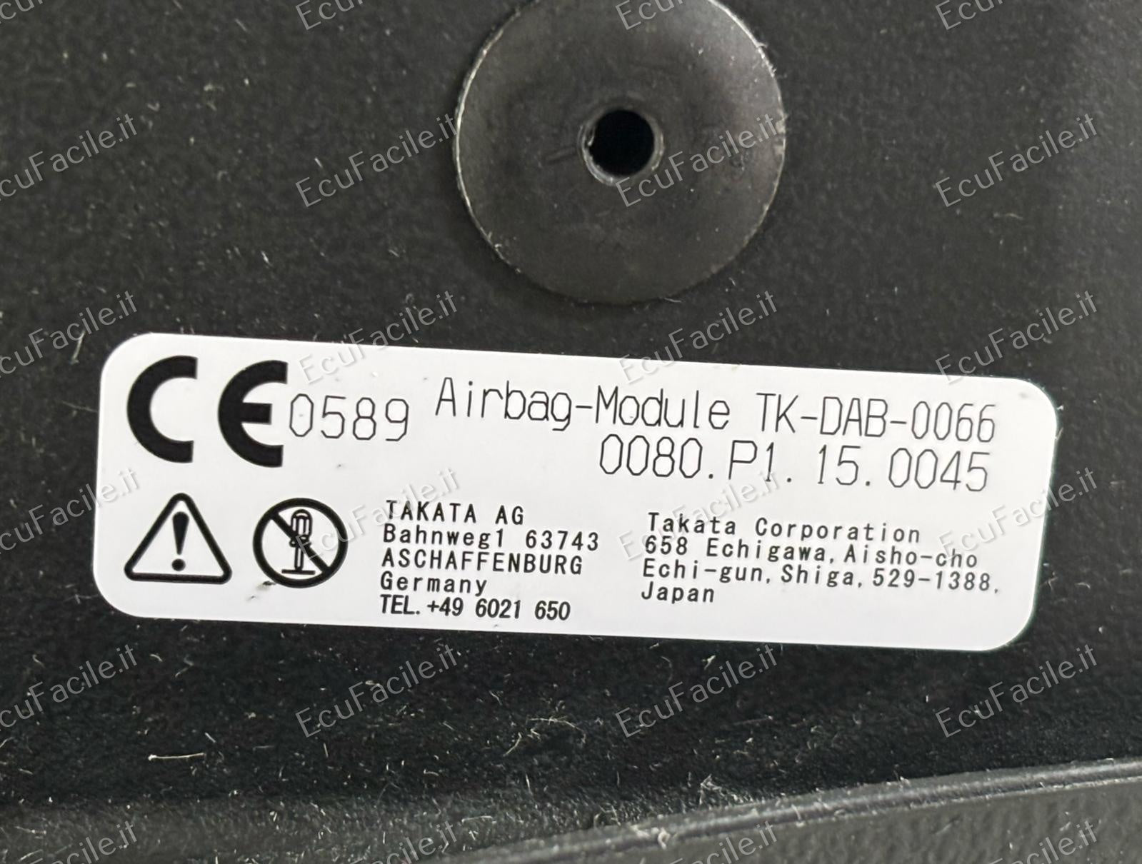 Airbag Guidatore Sinistro SX HONDA FR-V 1.7 06770SJDE80ZA 2004 2007 TAKATA TK-DAB-0066