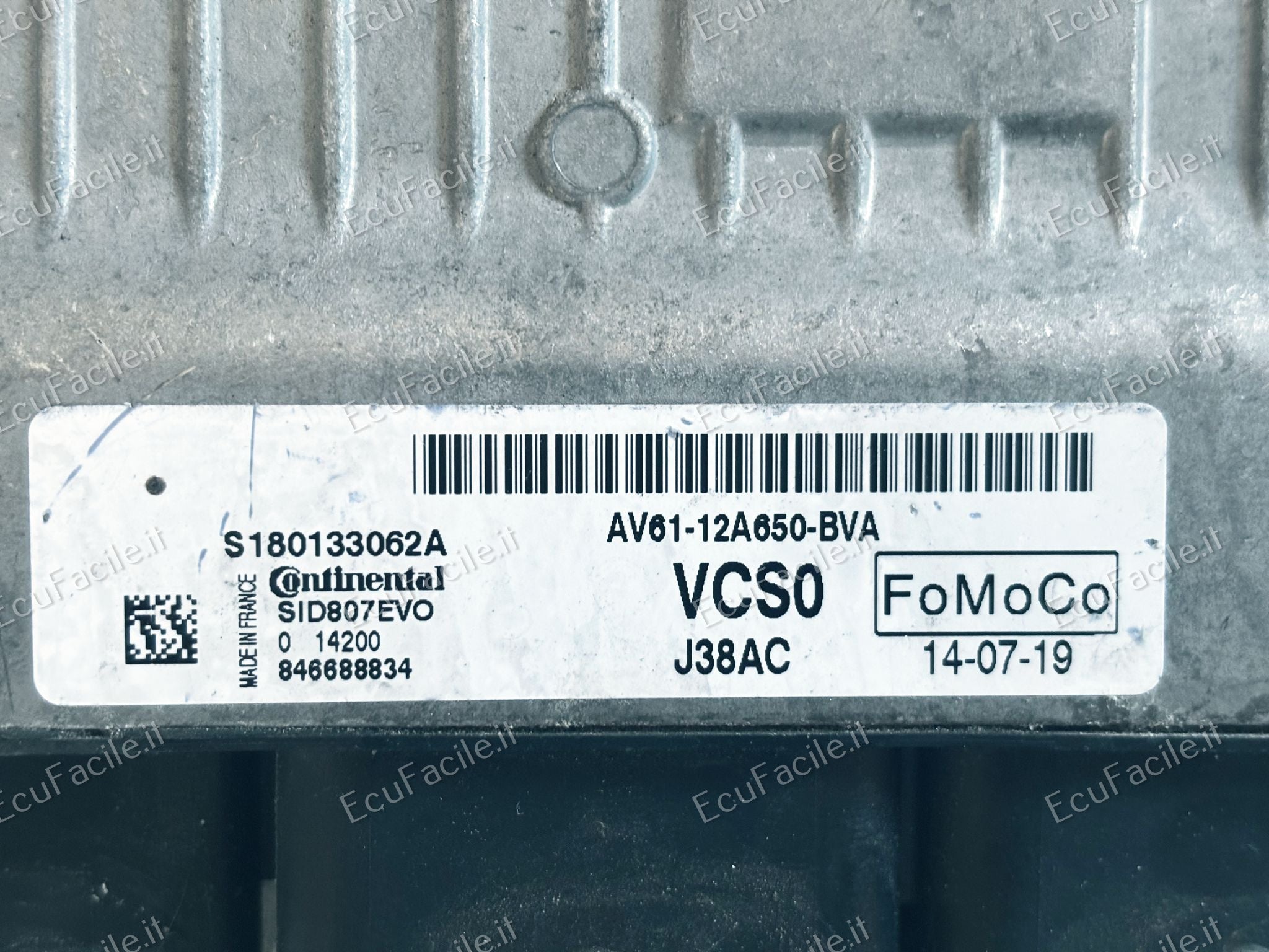 ECU FORD S-MAX S180133062B AV61-12A650-BVB SID807EVO VCS1