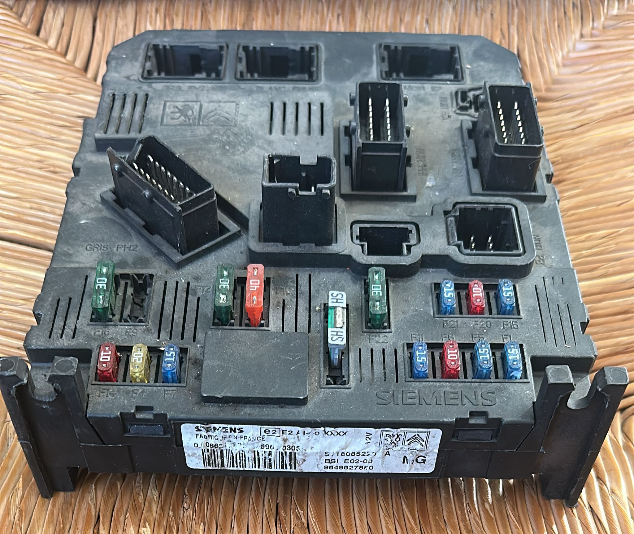 BSI Peugeot 206 cc 1.4 '03 SIEMENS S118085220A 9649627880 BSI