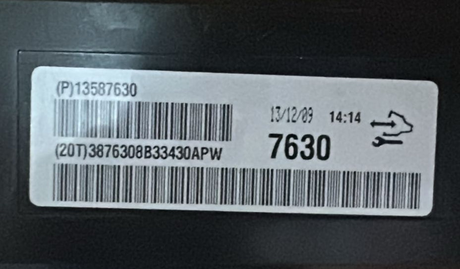 Electronic module OPEL ADAM (M13) 1.4 13587630 7630