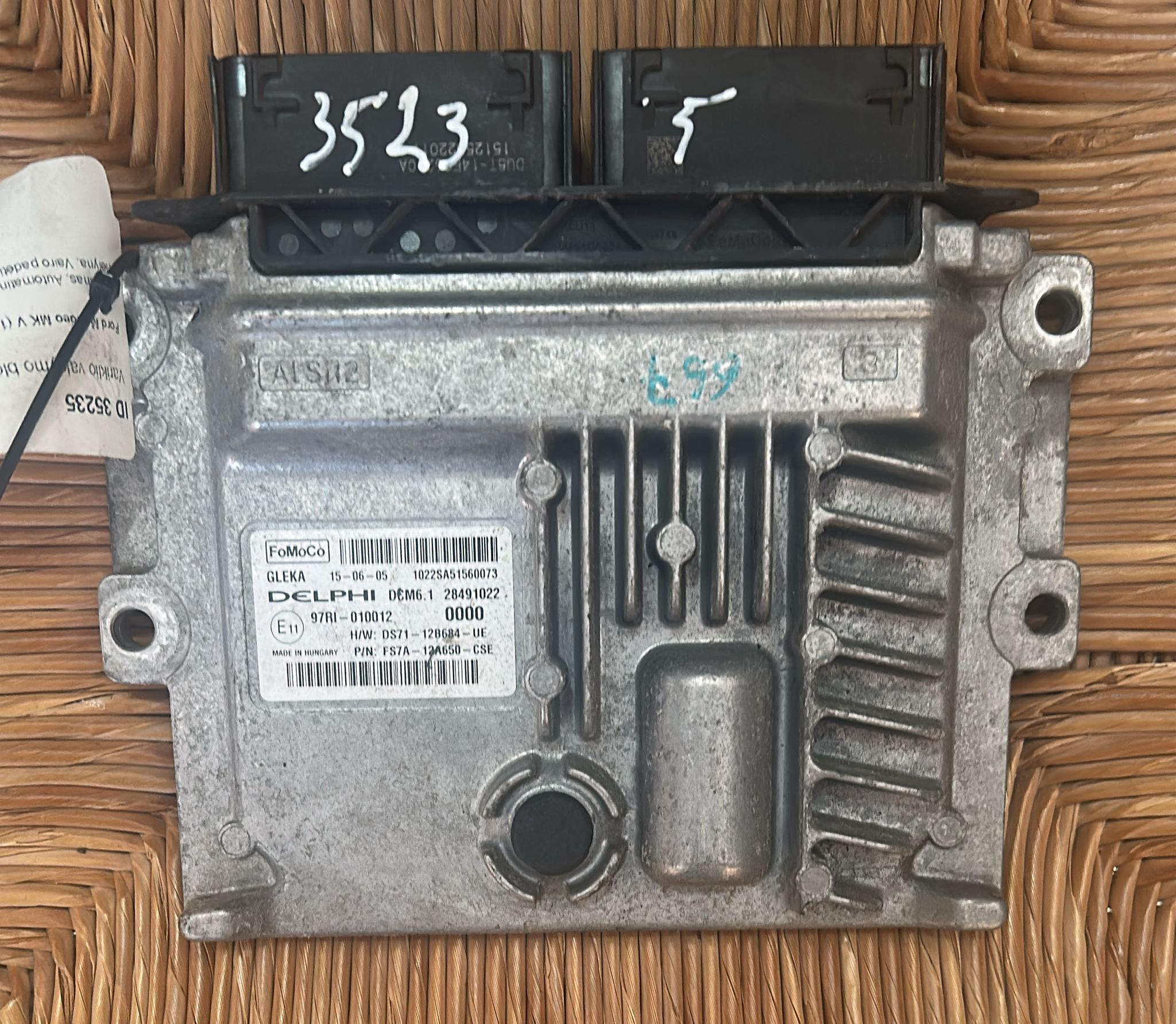 ecu Ford Mondeo 2.0TDCI FS7A-12A650-CSE 28491022 DCM6.1