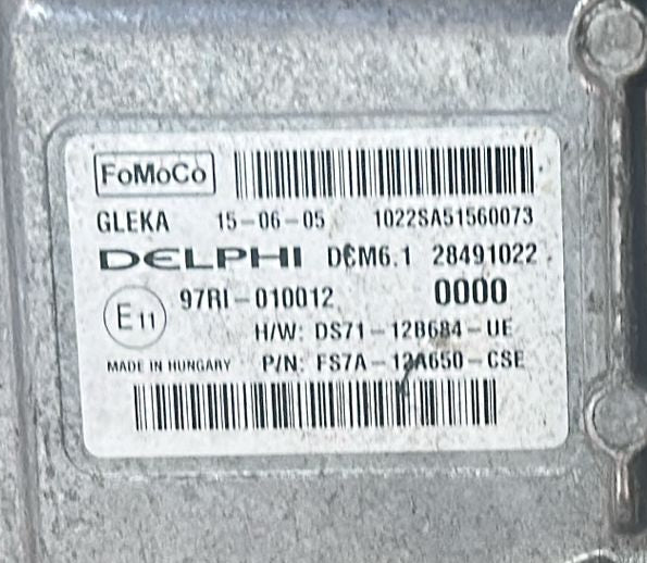 ecu Ford Mondeo 2.0TDCI FS7A-12A650-CSE 28491022 DCM6.1