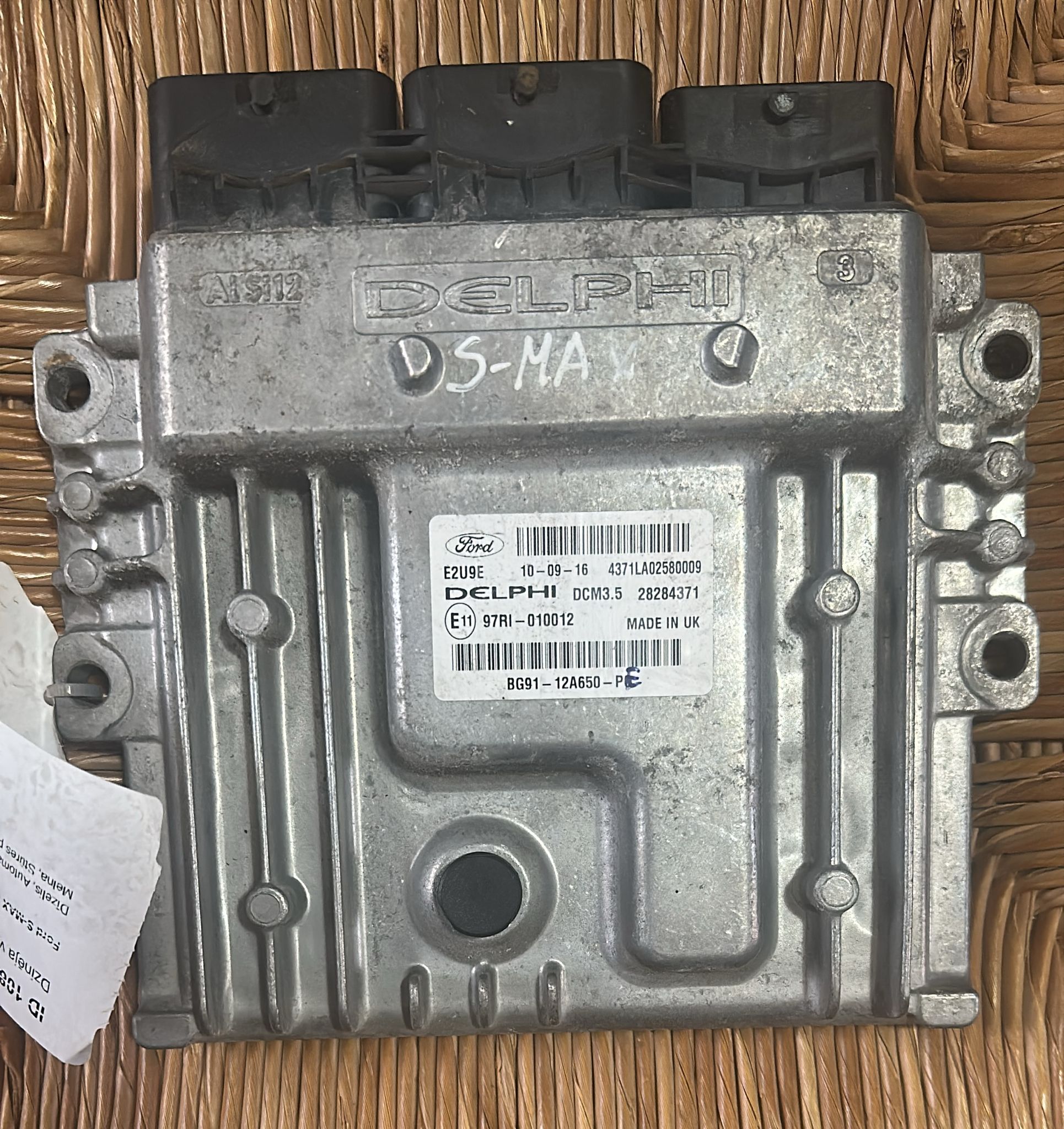 FORD S-MAX (WA6) 2.0 BG91-12A650-PE 28284371 97RI-010012 dcm3.5 e2u9e