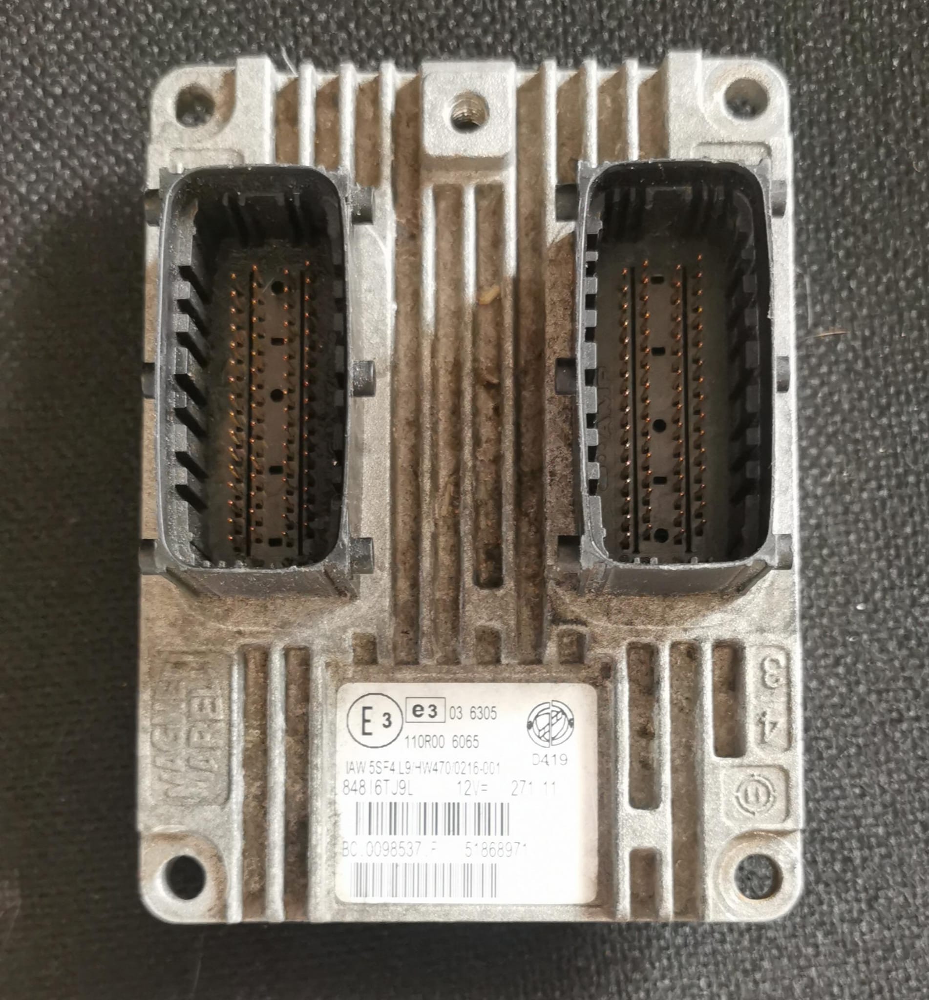 CENTRALINA MOTORE ECU 5SF4.L9 HW470 51868971 FIAT DUCATO METANO F1CE0441A