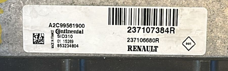 centralina motore Renault Kangoo 1.5DCI 237107384R A2C99561900 SID310