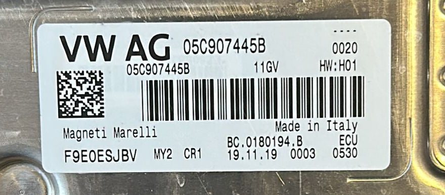 ECU CENTRALINA 05C907445B BC.0180194.B VW Magneti Marelli