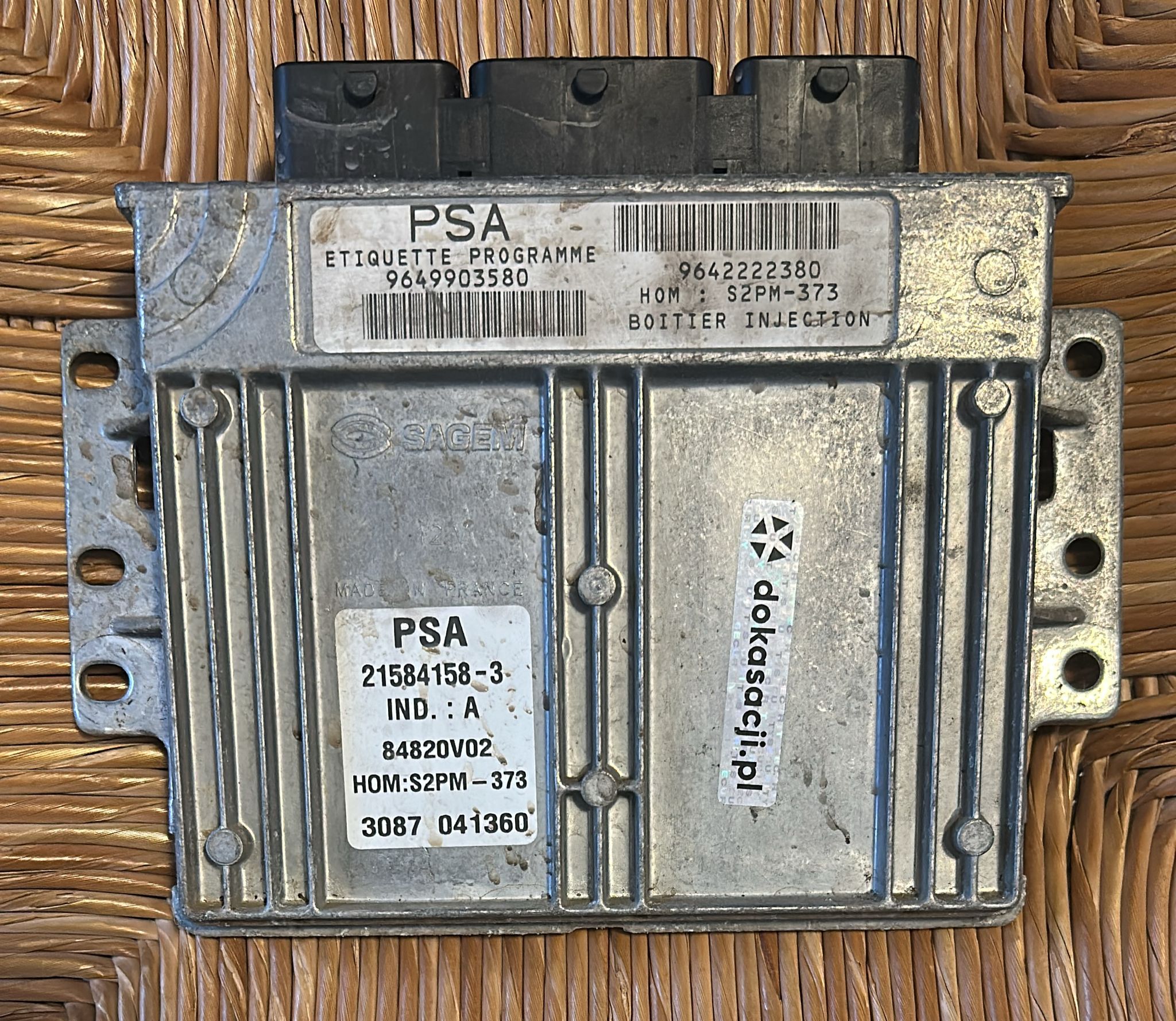 ECU CENTRALINA PEUGEOT CITROEN S2PM-373 21584158-3 9649903580 9642222380 PSA