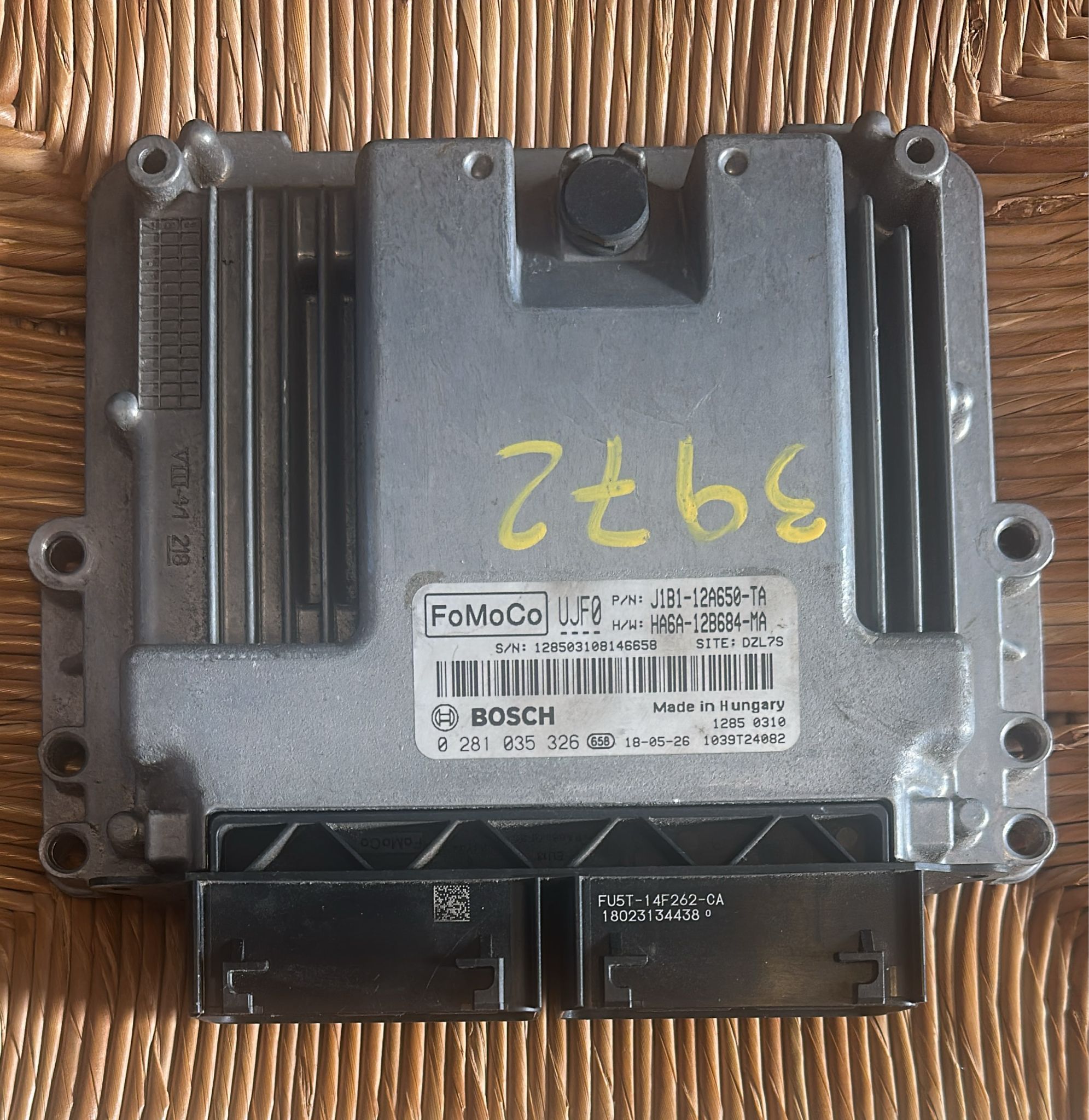 0281035326 CENTRALINA MOTORE ECU BOSCH FORD FIESTA VII 7a SERIE VAN 1.5 TDCI 8V MAN 6M EDC17C70