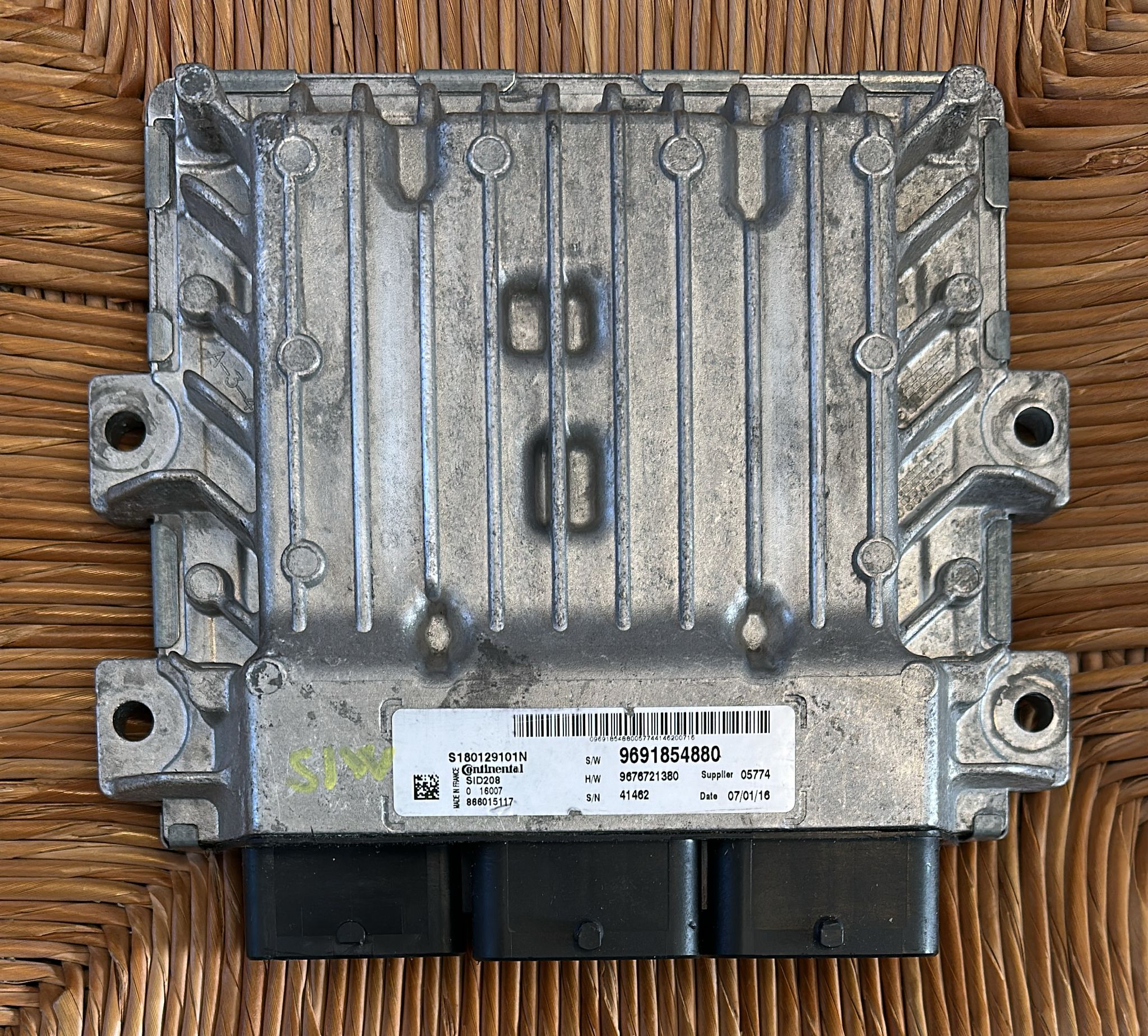 ECU DUCATO BOXER JUMPER 2.2 SID208 S180129101N 9691854880 9676721380