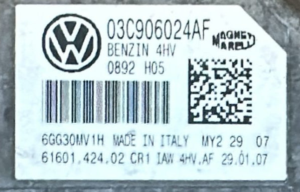 Centralina ECU MAGNETI MARELLI 4HV.AF SEAT IBIZA 6J 1.4 63kw 03C906024AF 2008 201