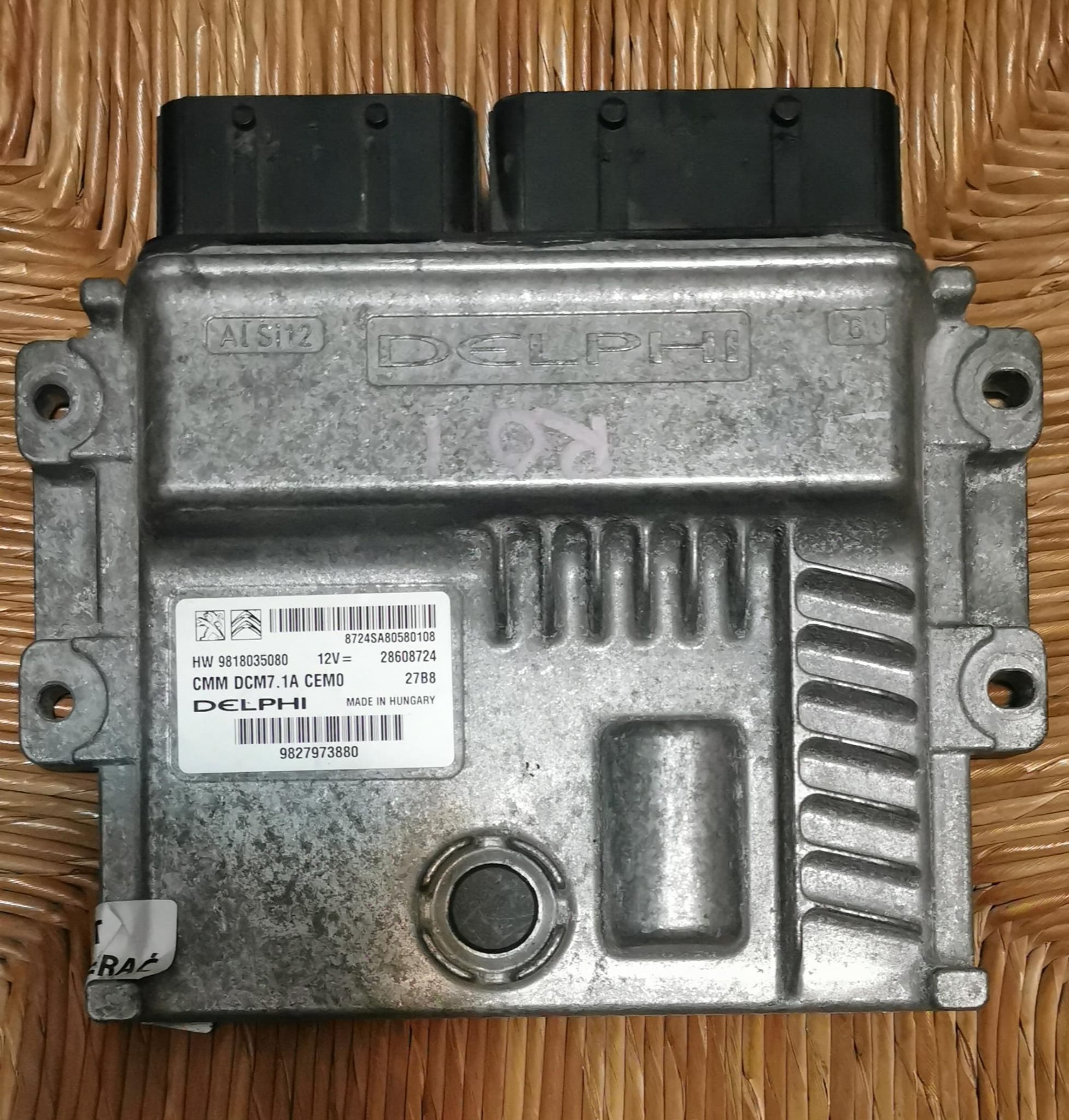 ECU Citroen DS7 2.0 hdi DCM7.1A 9818035080 9827973880 28608724