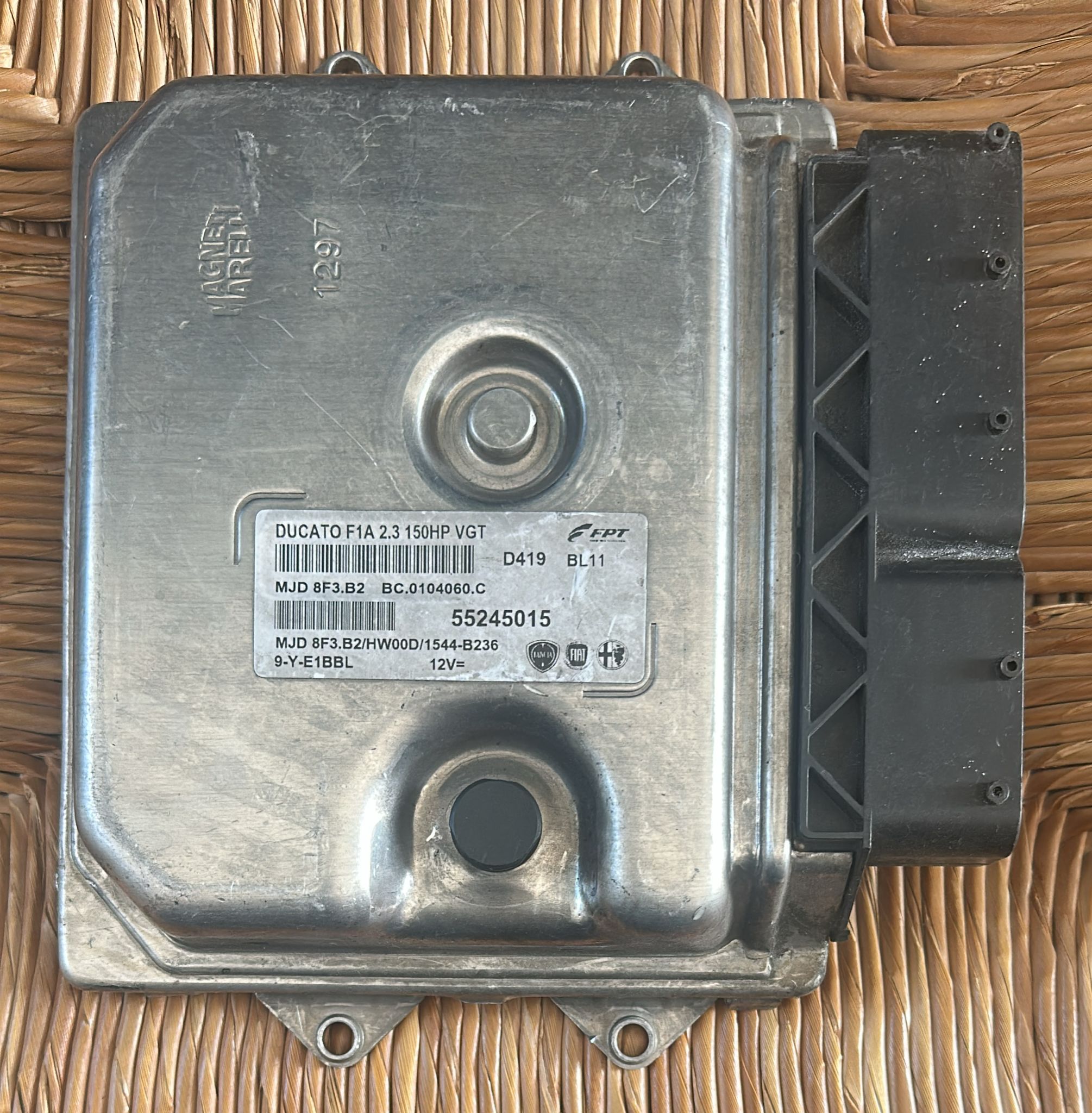 Centralina FIAT DUCATO MJD 8F3.B2 MAGNETI MARELLI HW00D 1544 B236 55245015