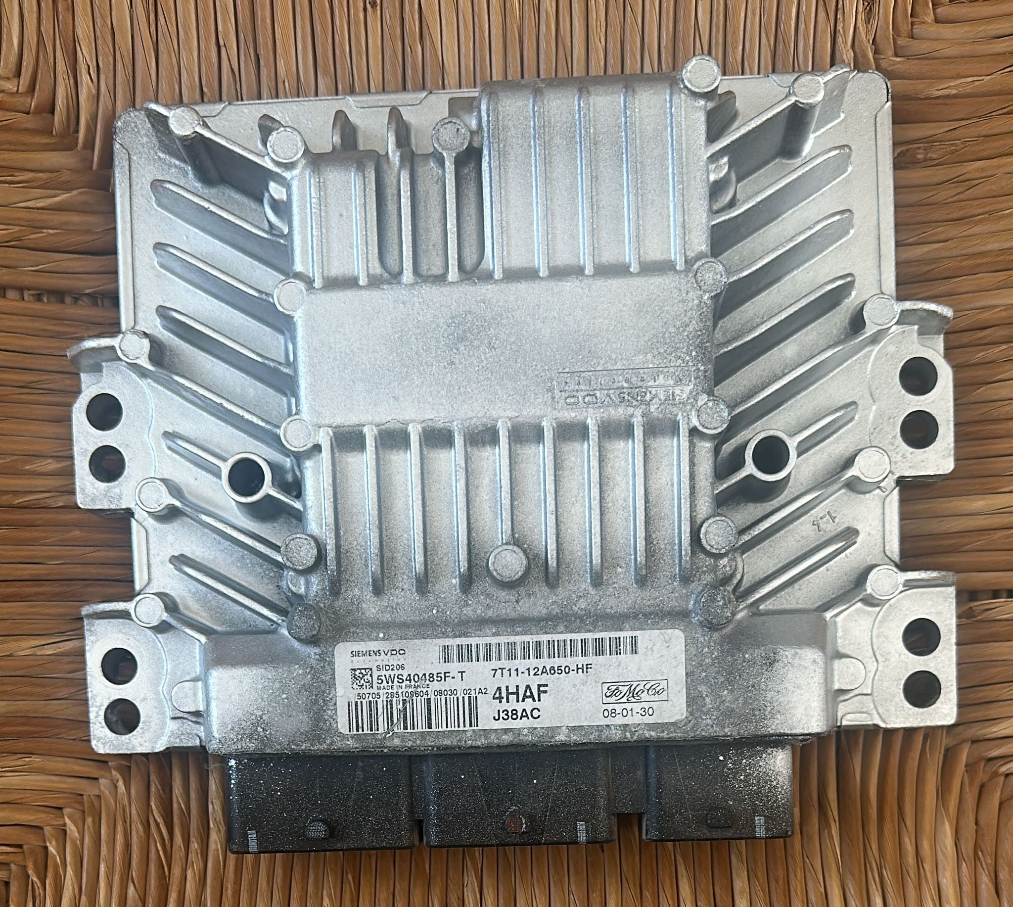 Ecu SIEMENS VDO CONTINENTAL SID206 5WS40485F-T FORD TOURNEO CONNECT 1.8 TDCI 90HP 7T11-12A650-HF 4HAF