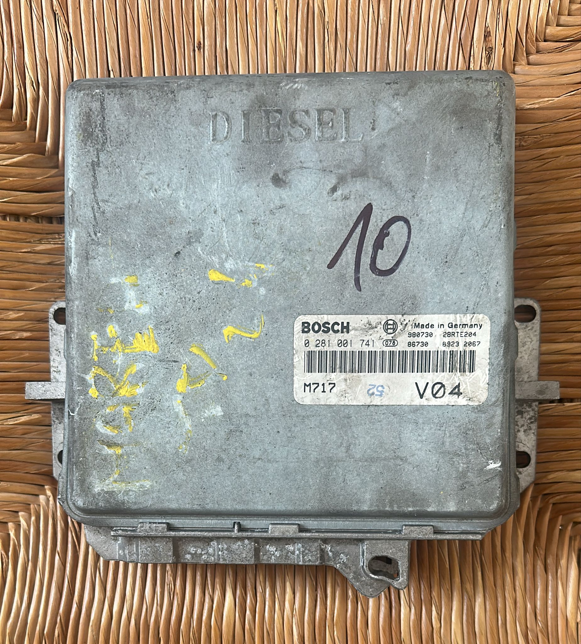 FIAT MAREA (1996-2007) 2.4L 10V TDI 92kW/123HP 0281001741 M717 Fiat 2537 / M717 / V04 / 28RTE204