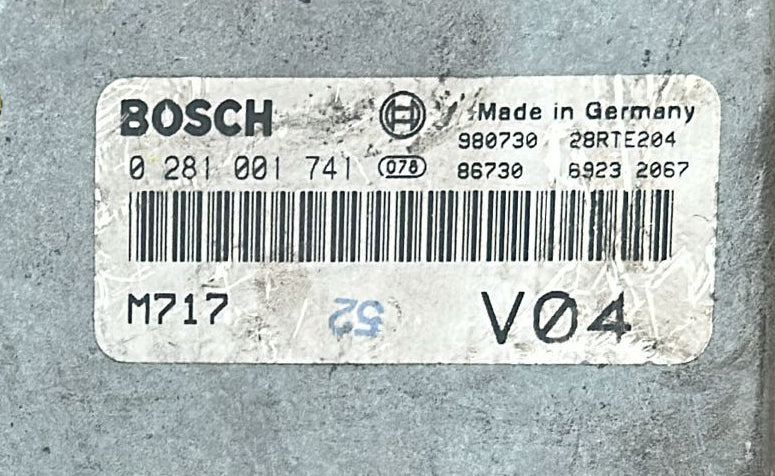 FIAT MAREA (1996-2007) 2.4L 10V TDI 92kW/123HP 0281001741 M717 Fiat 2537 / M717 / V04 / 28RTE204