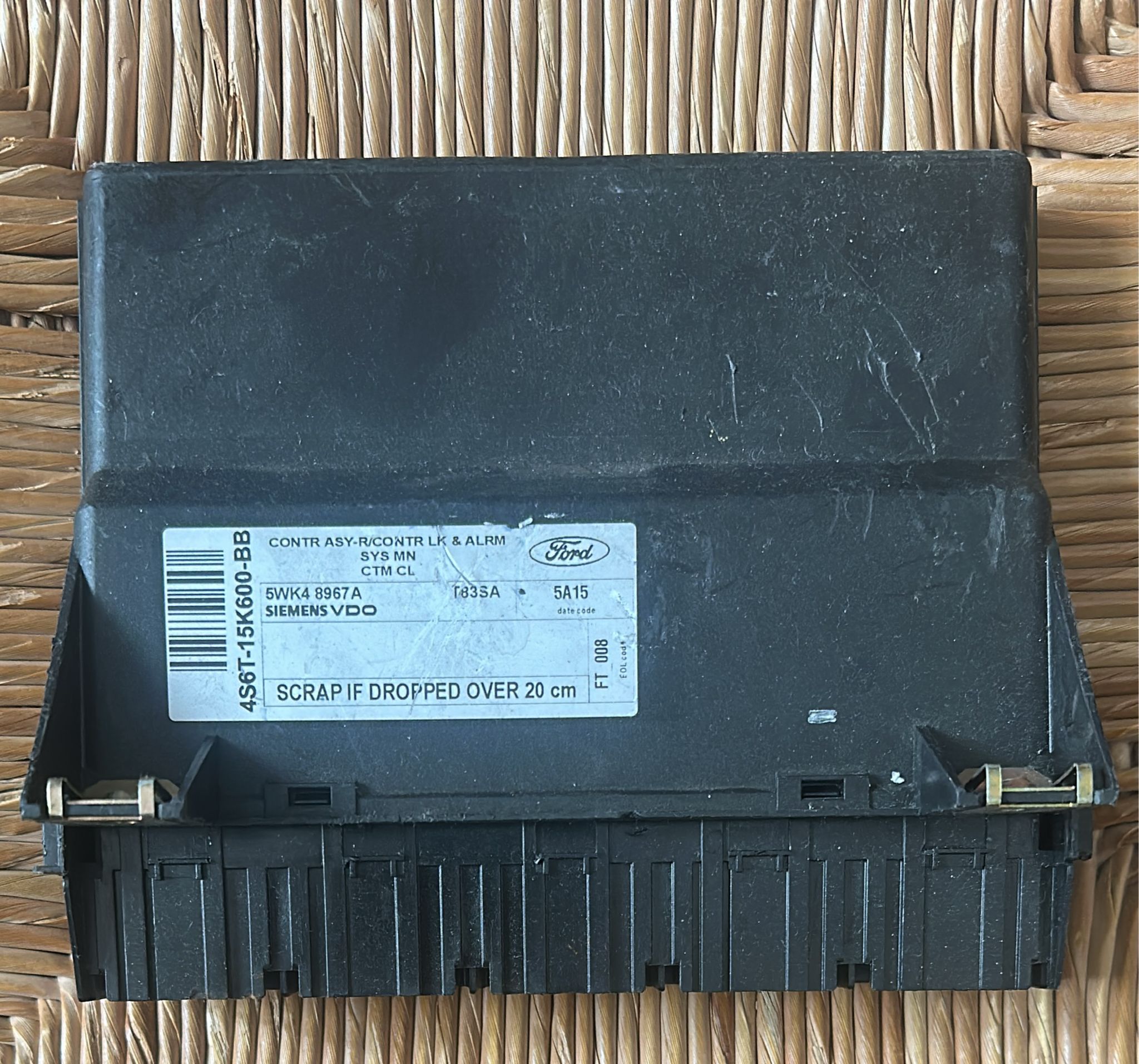 4S6T-15K600-BB CENTRALINA COMFORT SIEMENS USATO FORD FIESTA 1.2