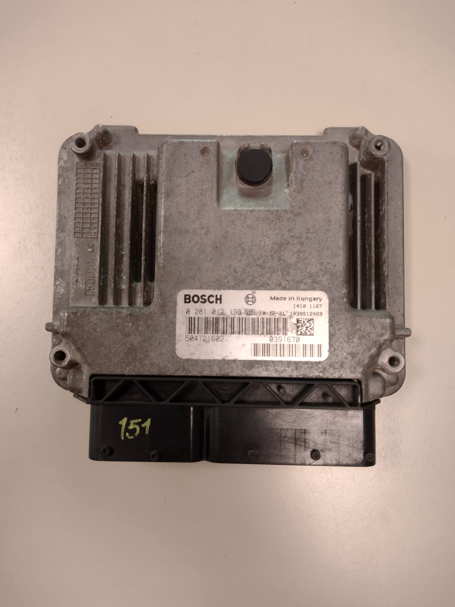 ECU IVECO DAILY 2.3 - 3.0 HDI BOSCH 0281012193 504121602 1039S12469 EDC 16C39-5.A3