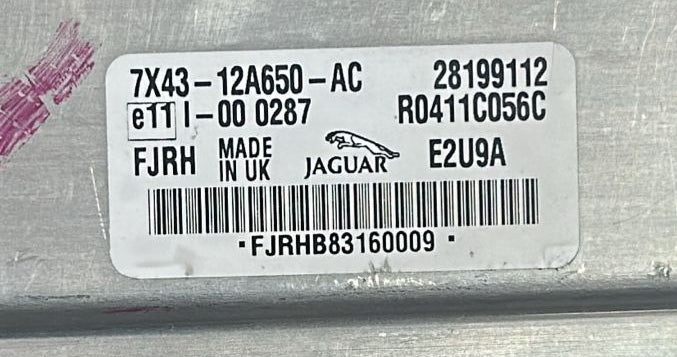 ECU CENTRALINA JAGUAR 7X43-12A650-AC 7X4312A650AC 28199112 R0411C056C FJRH