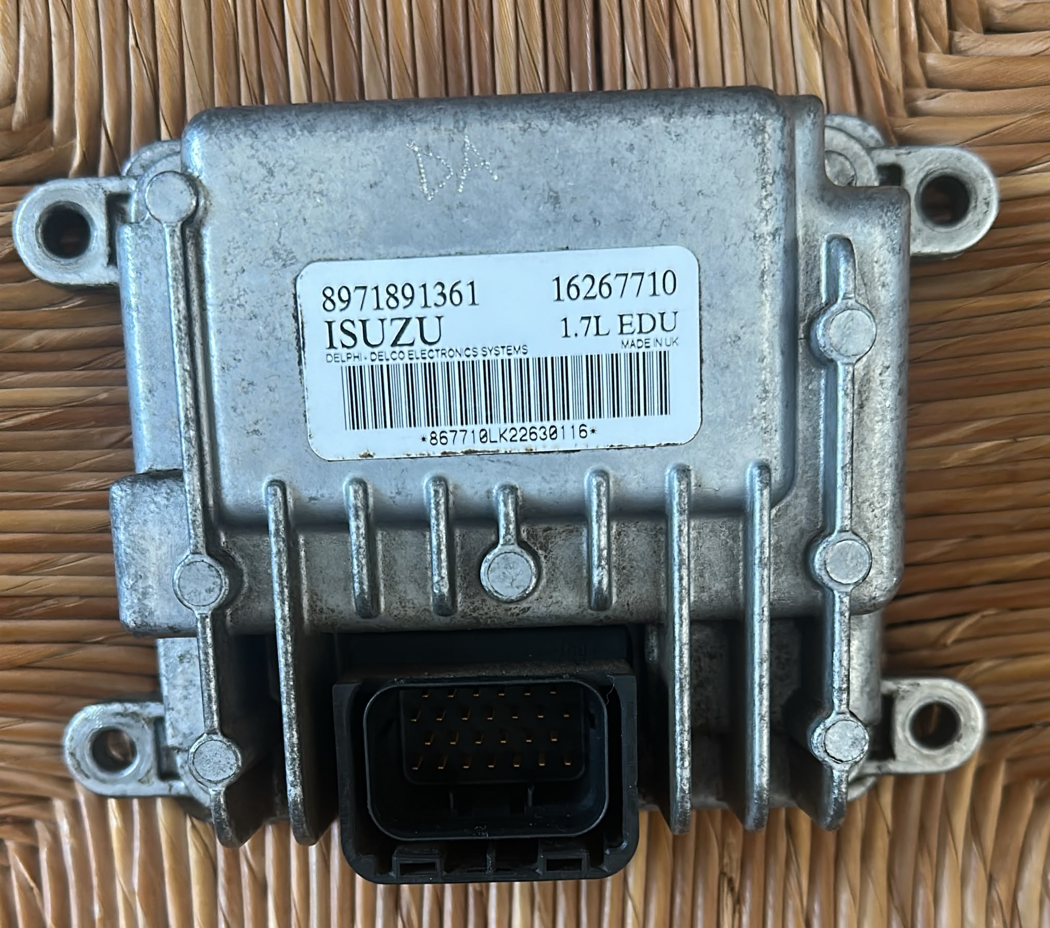 8971891361 CENTRALINA POMPA INIEZIONE OPEL CORSA 1.7 55KW 3P D 5M 16267710