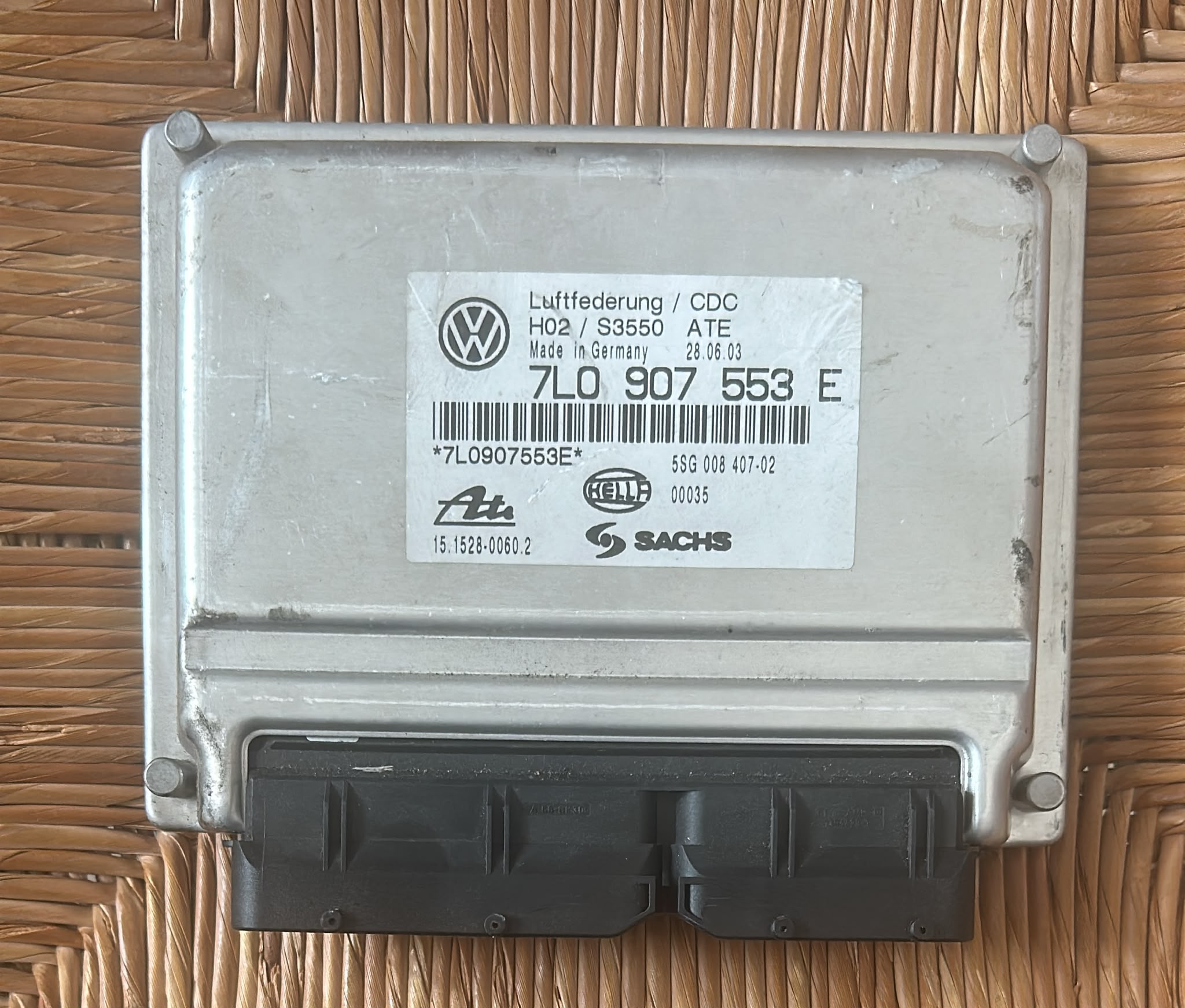 Centralina controllo sospensione Porsche Cayenne 7L0907553E (02>07<) 4.5 V8 S (250kw) 4WD SUV 5p/b/4511cc