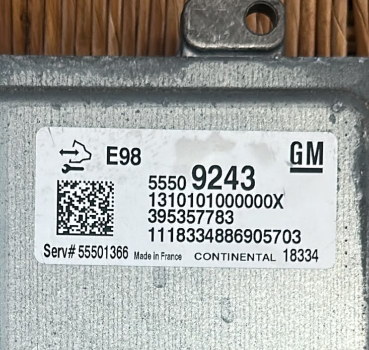 55509243 CENTRALINA MOTORE ECU OPEL INSIGNIA (Z18) SPORTS TOURER 1.6 CDTI 16V