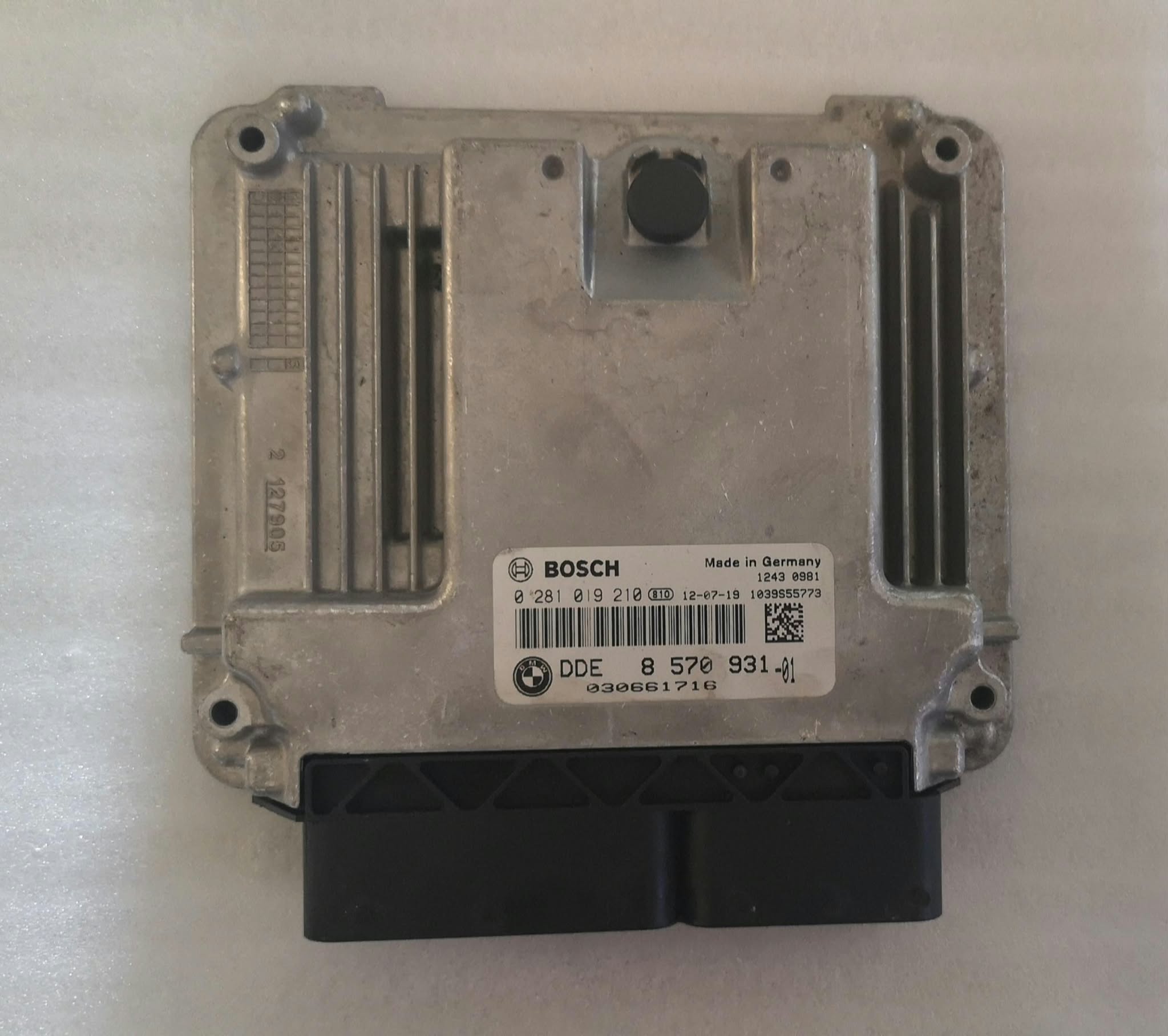 BMW F20 BOSCH 0281019210 DDE 8570931-31 EDC 17C50-3.51