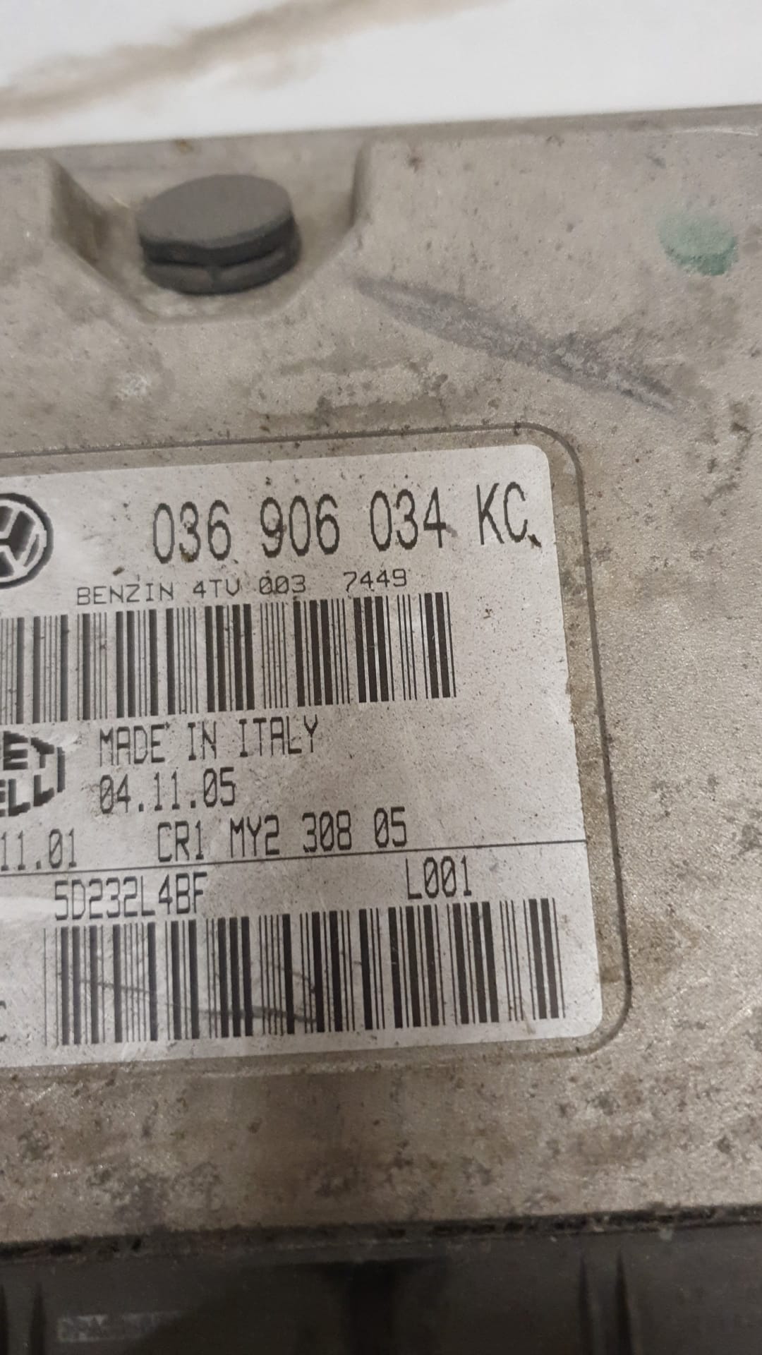 ECU SEAT IBIZA 1.4, IAW4TV.KC, 036 906 034 KC, 6160131101