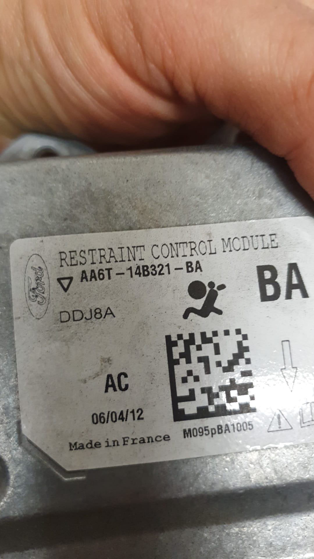 Airbag ECU Module Ford TRANSIT AA6T14B321BA AA6T 14B321 BA