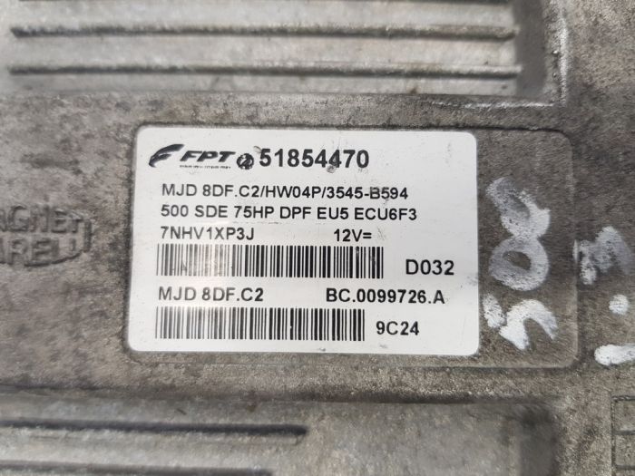 ECU CENTRALINA FIAT 500 MOTORE 1.3 51854470 MJD8DFC2 HW04P 75HP