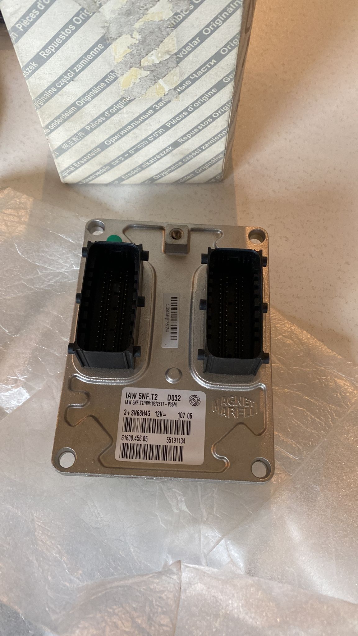 Ecu Fiat Doblo T2 TD 1.6 IAW 5NF.T2 IAW5NFT2 55182888 HW103 55191134