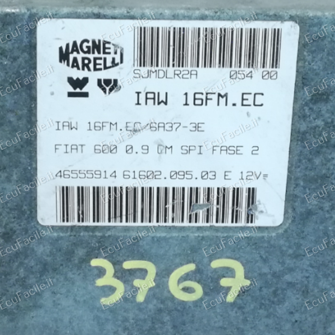 FIAT SEICENTO 98-04 0.9 900cc ECU IAW 16FM.EC 46555914